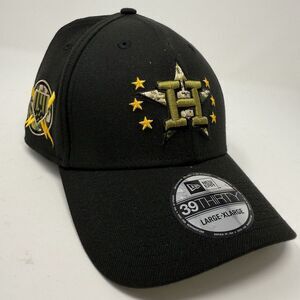 Houston Astros New Era‎ 39THIRTY L/XL Black Armed Forces Day Camo Patch Hat Cap